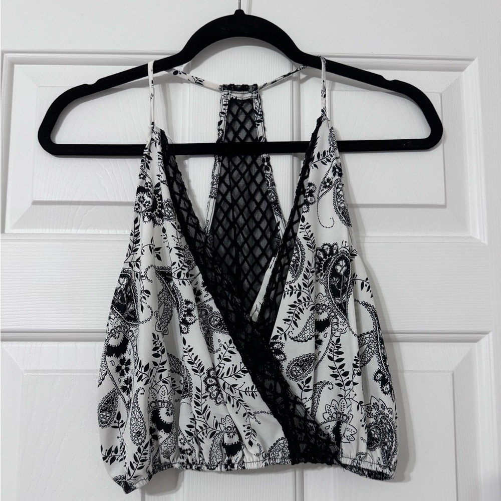 Vintage Havana Paisley crop top size small